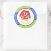 Festive Ugly Sweater Custom Favor Sticker (Tas)