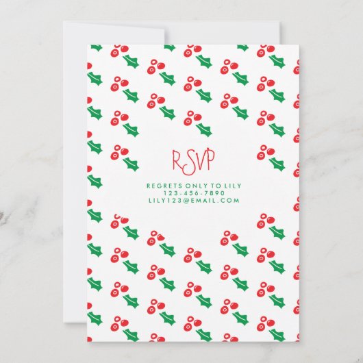 Festive Ugly Sweater Kerstparty Uitnodigingen (Achterkant)