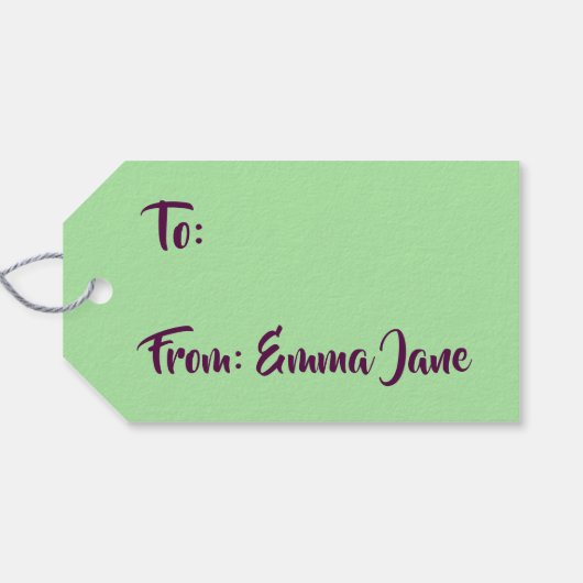 Festive Ukulele Bows and Berries Merry Kerstmis Cadeaulabel (Achterkant Horizontaal)