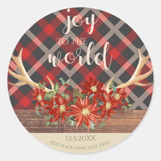 Festive Unicorn Face Peace Hope and Love Ronde Sticker (Voorkant)