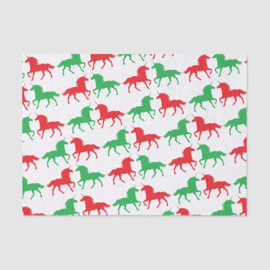 Festive Unicorn Tissue Paper Tissuepapier (Voorkant)