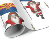 Festive Vader Kerstmis Bezoek Arizona Cadeaupapier (Rol Hoek)