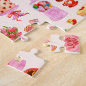 Festive Valentijnsdag Sweets, Cakes en desserts Legpuzzel (Zijkant)
