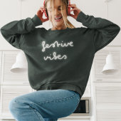 Festive Vibes | Modern Neon Light Trendy Red Xmas Trui