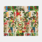 Festive  Victoriaans kerstkerstkerstkerstbekkencol Fleece Deken (Voorkant (Horizontaal))