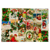 Festive  Victoriaans kerstkerstkerstkerstbekkencol Groot Cadeauzakje (Achterkant)