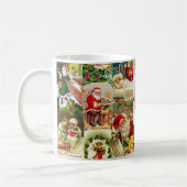 Festive Victoriaans kerstkerstkerstkerstbekkencol Koffiemok (Links)