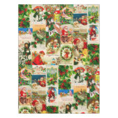 Festive  Victoriaans kerstkerstkerstkerstbekkencol Tafelkleed (Voorkant)