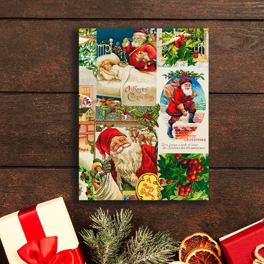 Festive Victoriaans kerstkerstkerstkerstspeelgoed Briefkaart