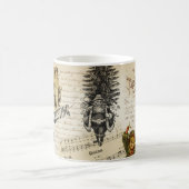 Festive  Victoriaans kerstmeisje Holly Koffiemok (Center)