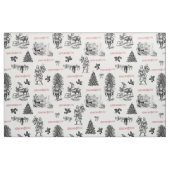 Festive Victoriaans Kerstmis met Kerstman Stof (Fat Quarter)