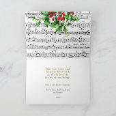 Festive Vintage Angel Cherubs Holly Kerstmis Kaart (Binnen)