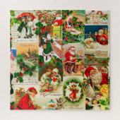 Festive Vintage kerstkerstkerstkerstkerstkerstkers Legpuzzel (Verticaal)