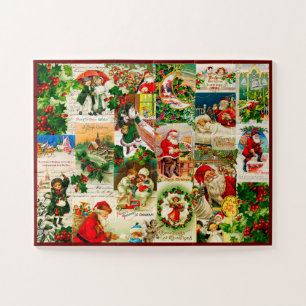 Festive Vintage kerstkerstkerstkerstkerstkerstkers Legpuzzel