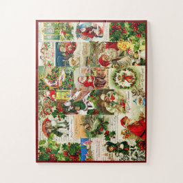 Festive Vintage kerstkerstkerstkerstkerstkerstkers Legpuzzel