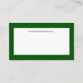 Festive vintage Santa Holiday Visitekaartje (Achterkant)