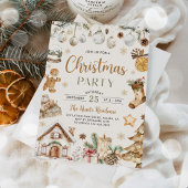 Festive Watercolor Christmas Party Kaart