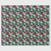 Festive Watercolor Holiday Silhouettes  Cadeaupapier (Vlak)