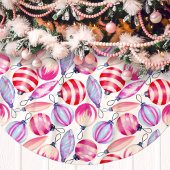 Festive Watercolor Ornaments Christmas Kerstboom Rok