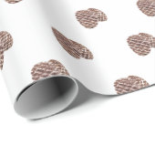 Festive watercolour pine cone cadeaupapier (Rol Hoek)