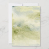 Festive Waterverf Corporate Holiday Party Kaart (Achterkant)