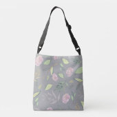 Festive Waterverf Flowers 2 Crossbody Tas (Achterkant)