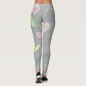 Festive Waterverf Flowers 2 Leggings (Achterkant)