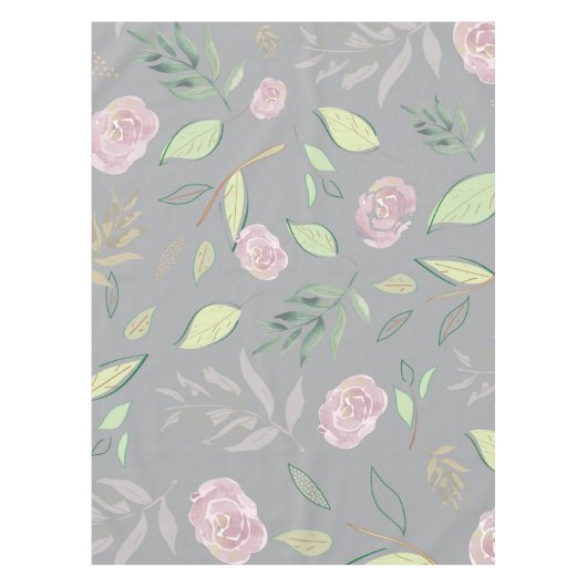 Festive Waterverf Flowers 2 Tafelkleed (Voorkant)