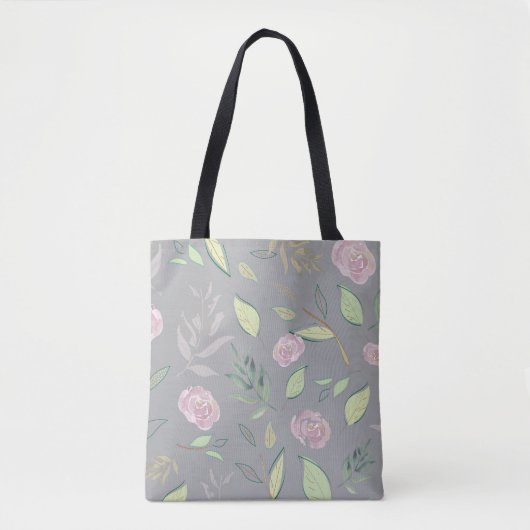 Festive Waterverf Flowers 2 Tote Bag (Voorkant)
