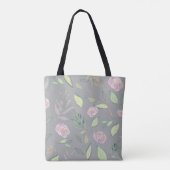 Festive Waterverf Flowers 2 Tote Bag (Achterkant)