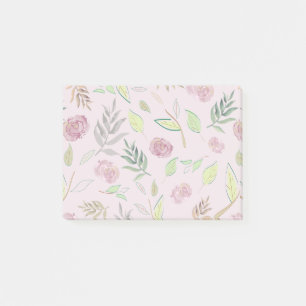 Festive Waterverf Flowers 3 Post-it® Notes
