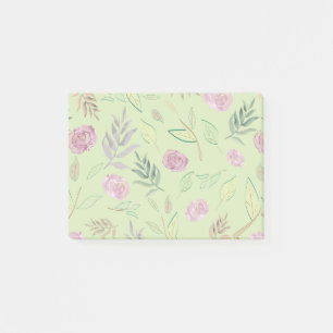 Festive Waterverf Flowers 4 Post-it® Notes