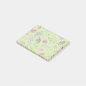 Festive Waterverf Flowers 4 Post-it® Notes (Schuin)