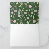 Festive Waterverf Flowers 8 Bedankkaart (Binnen)