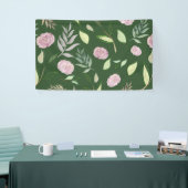 Festive Waterverf Flowers 8 Spandoek (Beurs)
