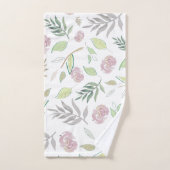 Festive Waterverf Flowers Bad Handdoek (Handdoek)