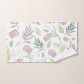 Festive Waterverf Flowers Bad Handdoek (Handdoek)