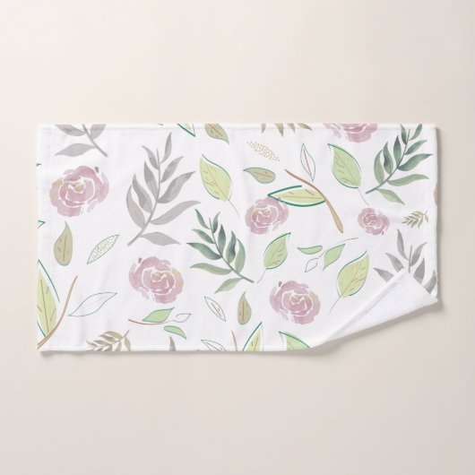 Festive Waterverf Flowers Bad Handdoek (Handdoek)