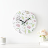 Festive Waterverf Flowers Grote Klok (Huis)