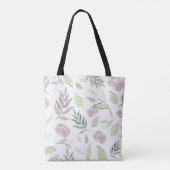 Festive Waterverf Flowers Tote Bag (Achterkant)