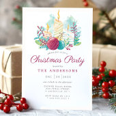 Festive Waterverf Kandles Paarse kerstfeest Kaart