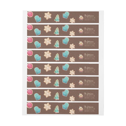 Festive Waterverf kerstkoekjes Chocolade (Vel)