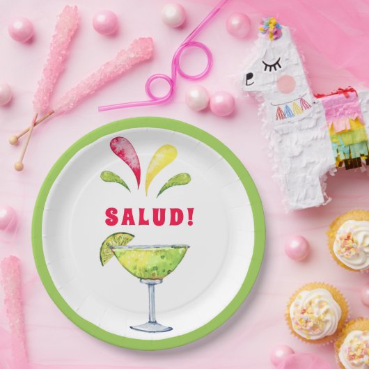 Festive Waterverf Margarita | Bord groenboek (Feest)