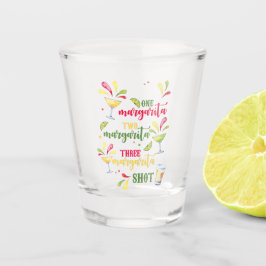 Festive Waterverf Margarita Shot Glas