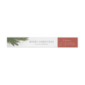 Festive Waterverf Return Address Labels (Individueel)