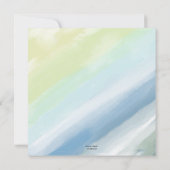 Festive Waterverf Summer Pool Party Invision Kaart (Achterkant)