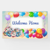 Festive Welcome Home Balloon Banner (Horizontaal)