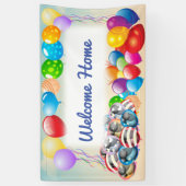Festive Welcome Home Balloon Banner (Verticaal)