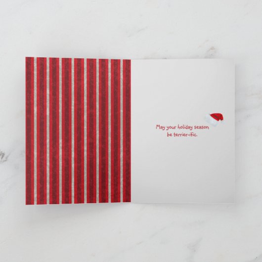 Festive Welsh Terrier Feestdagen Kaart (Binnen)