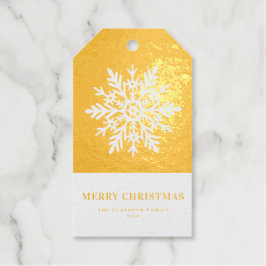 Festive Whimsical Snowflake Merry Christmas Cadeaulabels